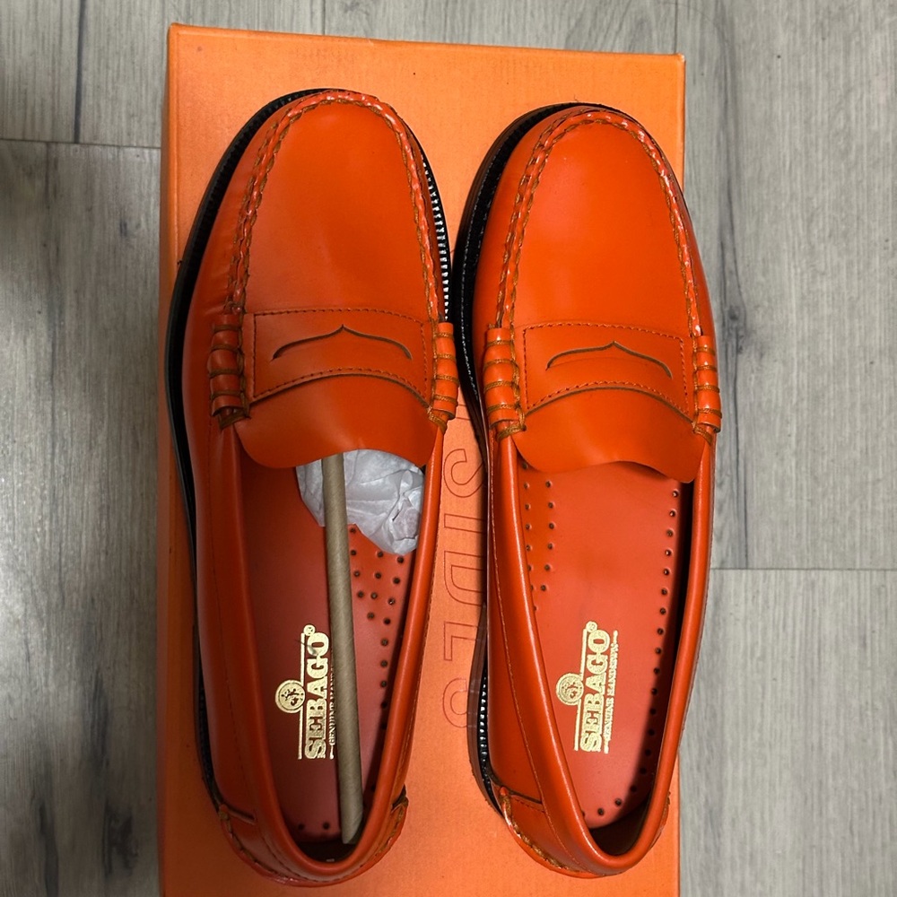 Sebago Bright Orange Women's Loafers